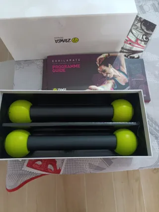 Set Zumba CDs + Pesas