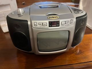 Walkie TV Bianco Nero CD Player AM/FM Radio