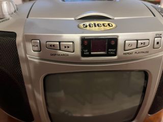 Walkie TV Bianco Nero CD Player AM/FM Radio