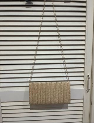 Bolso de hombro mano fiesta dorado Shein nuevo