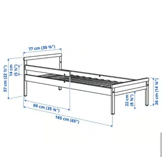 Cama infantil Sniglar + colchón IKEA