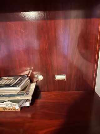 Mueble salón/despacho madera