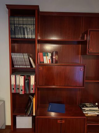 Mueble salón/despacho madera