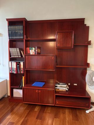 Mueble salón/despacho madera
