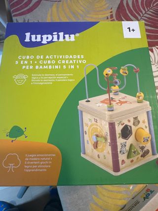 Cubo Actividades Lupilu 5 en 1 Madera
