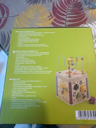 Cubo Actividades Lupilu 5 en 1 Madera