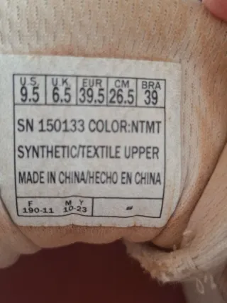 Zapatillas Skechers Crema Talla 40