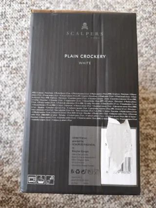 Vajilla Scalpers Porcelana Negra y Blanca