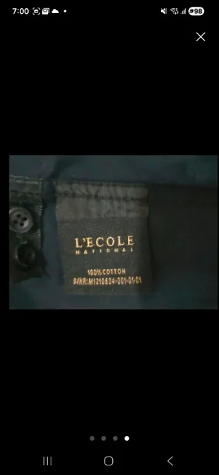 Chaqueta L'ecole National Negra Talla M