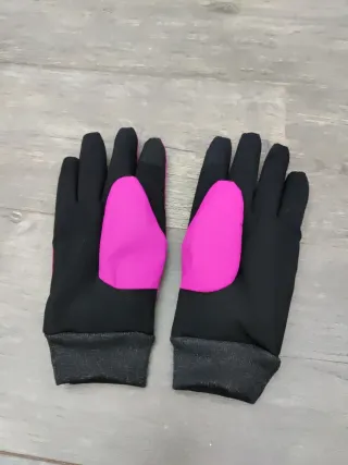 Guantes de esquí Lurflze rosas y negros