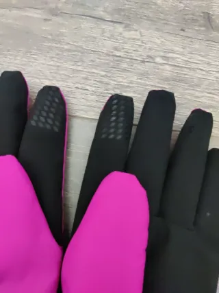 Guantes de esquí Lurflze rosas y negros