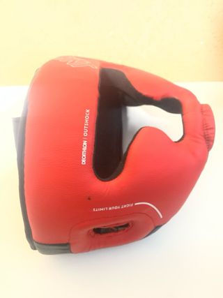 Casco Boxeo Infantil Decathlon OUTSHOCK Rojo