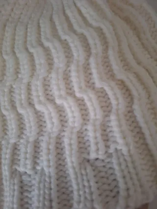 Gorro de lana blanco