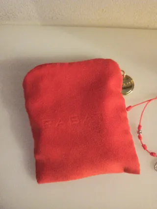 Pulsera Rabat Plata y Rojo