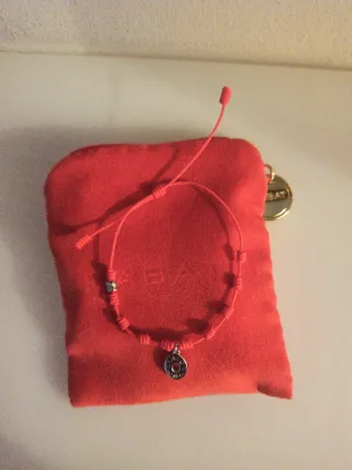 Pulsera Rabat Plata y Rojo