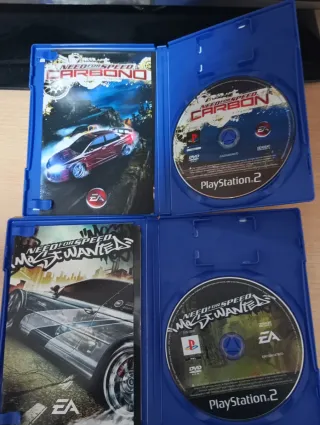 Lote Need for Speed Most Wanted y Carbono PS2