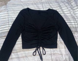 Camiseta manga larga negra talla S/M