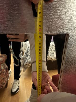 Espejo plateado grande