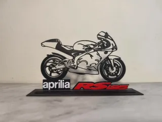 Silueta 3D Moto Aprilia RS 125
