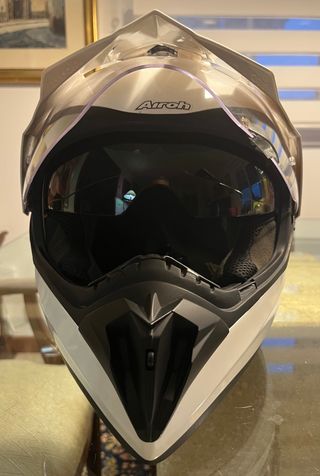 Casco Moto Airoh Trail Blanco Talla M