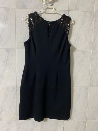 Vestido negro lentejuelas