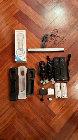 Nintendo Wii Consola Negra + Accesorios