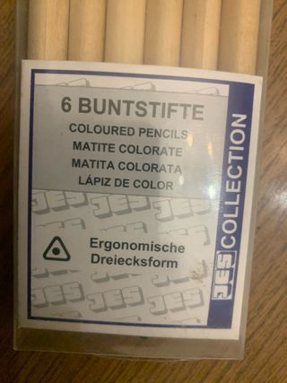 6 matite colorate grandi