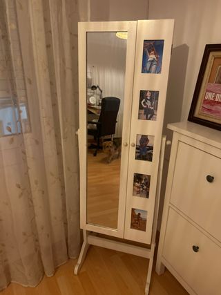 Espejo Joyero Blanco