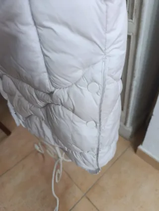 Chaquetón acolchado blanco marfil talla XL