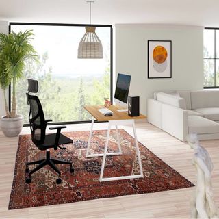 Mesa de escritorio LEVIRA Wood Nogal Tróia