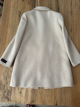 Abrigo lana niña beige talla 13-14