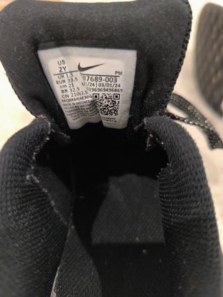 Zapatillas Nike Negro Talla 33.5