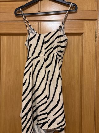 Vestido estampado cebra