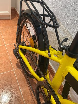 Bicicleta Plegable Amarilla