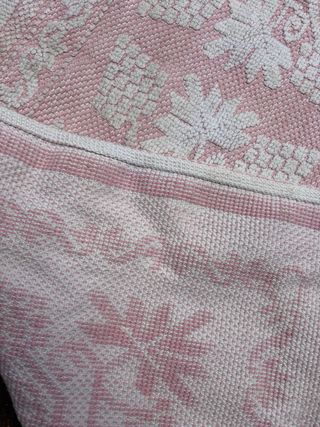 Tappeto Sardo Rosa - Motivo Floreale