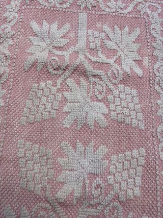 Tappeto Sardo Rosa - Motivo Floreale