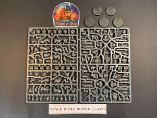 5 Space Wolf Blood Claws Marines Warhammer
