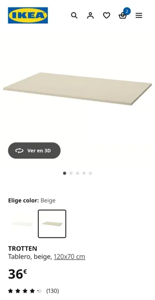 Mesa escritorio con caballetes