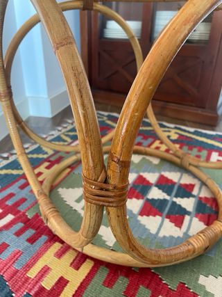 Mesa Auxiliar Bambú Vintage