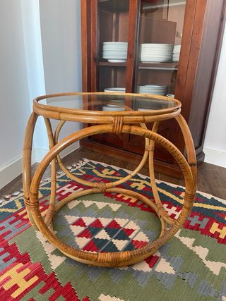 Mesa Auxiliar Bambú Vintage