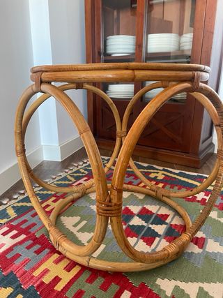 Mesa Auxiliar Bambú Vintage