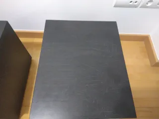 Mesitas de noche negras (2 unidades)