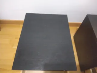 Mesitas de noche negras (2 unidades)