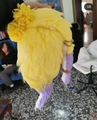 Peluca Cosplay Hecha a Mano