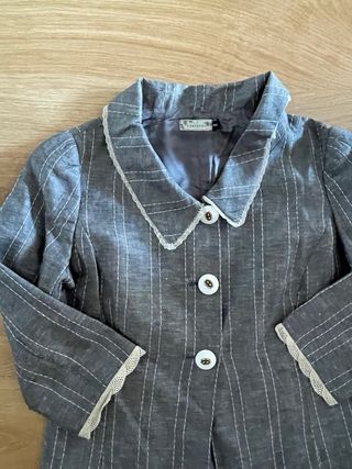 Americana Cortefiel Raya Gris