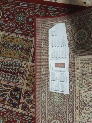 Alfombra de tela multicolor