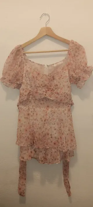 Blusa Crop Top Mujer con Falda pantalón