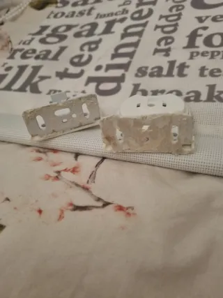 Estor Cocina Palabras Gris y Blanco 105x190cm