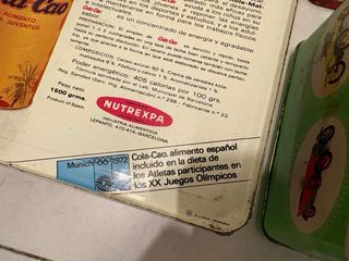 Lote 6 Cajas Metálicas Vintage Cola Cao