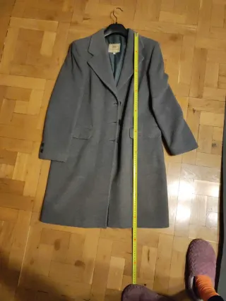 Abrigo paño mujer gris talla 42